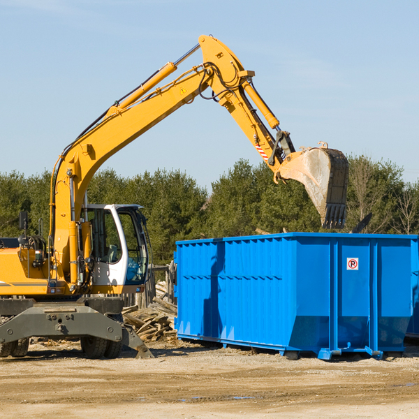 are there any restrictions on where a residential dumpster can be placed in Swink Colorado